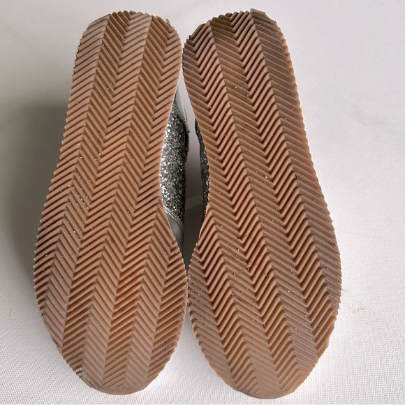 Kate Spade Felicia Glitter Sneakers Womens 5 Silver Leather - Picture 11 of 16